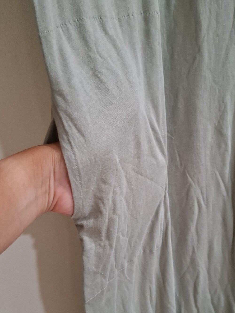 Sleeveless Sage Green Maxi Dress - Minimal Everyday Style - Picture 2 of 9